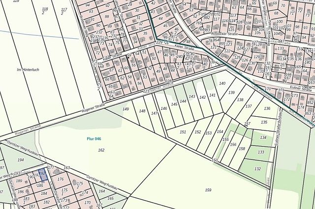 Umgebungsskizze - Naturbelassenes, vertragsfreies Eckgrundstück nahe der nordwestlichen Berliner Stadtgrenze