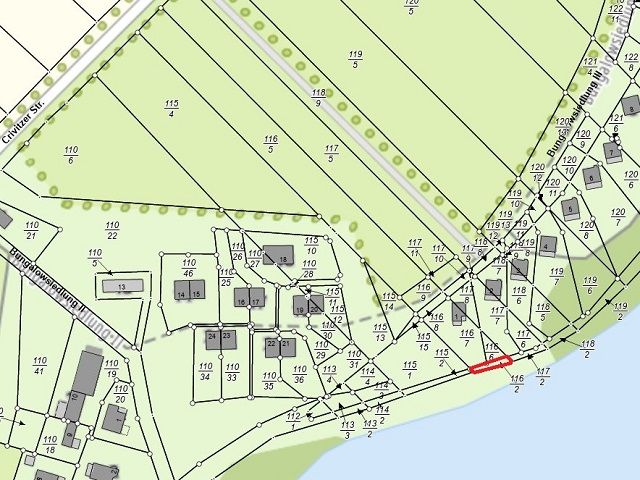 Lageskizze - Grundstück in unmittelbarer Ufernähe zum Settiner See **ca. 24 km von Schwerin entfernt**