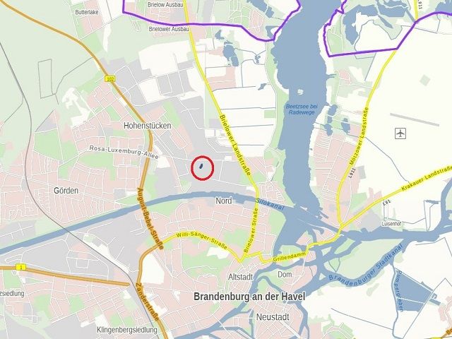 Lage des Verkaufsgegenstandes - Unbebaute Bahnnebenflächen **gem. § 23 AEG von Bahnbetriebszwecken freigestellt**