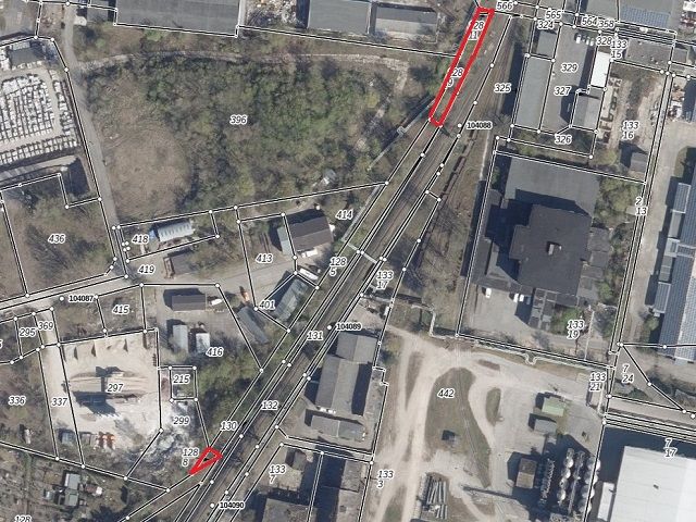 Lageskizze - Unbebaute Bahnnebenflächen **gem. § 23 AEG von Bahnbetriebszwecken freigestellt**