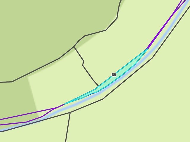 Lageskizze Flurstück 69 - 14 Ufer-, Wasser- & Grünlandflächen im Kreis Herzogtum Lauenburg **nahe Hamburg und Lübeck**