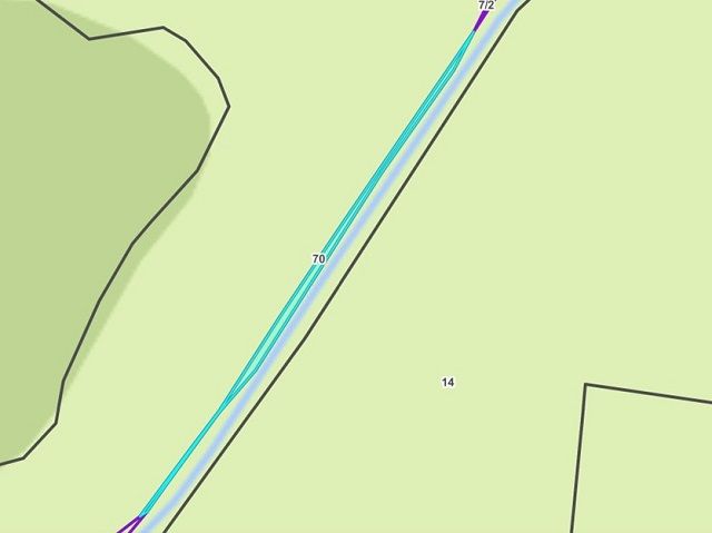 Lageskizze Flurstück 70 - 14 Ufer-, Wasser- & Grünlandflächen im Kreis Herzogtum Lauenburg **nahe Hamburg und Lübeck**