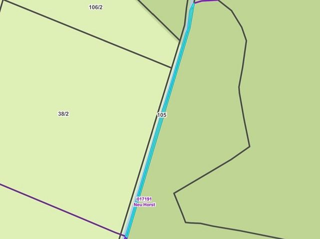 Lageskizze Flurstück 105 - 14 Ufer-, Wasser- & Grünlandflächen im Kreis Herzogtum Lauenburg **nahe Hamburg und Lübeck**
