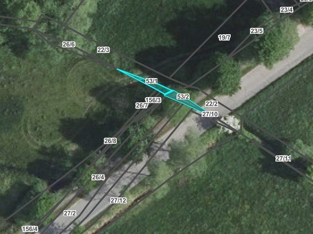 Lageskizze mit Luftbildunterlegung - Flurstücke 53/1 und 53/2 - 14 Ufer-, Wasser- & Grünlandflächen im Kreis Herzogtum Lauenburg **nahe Hamburg und Lübeck**