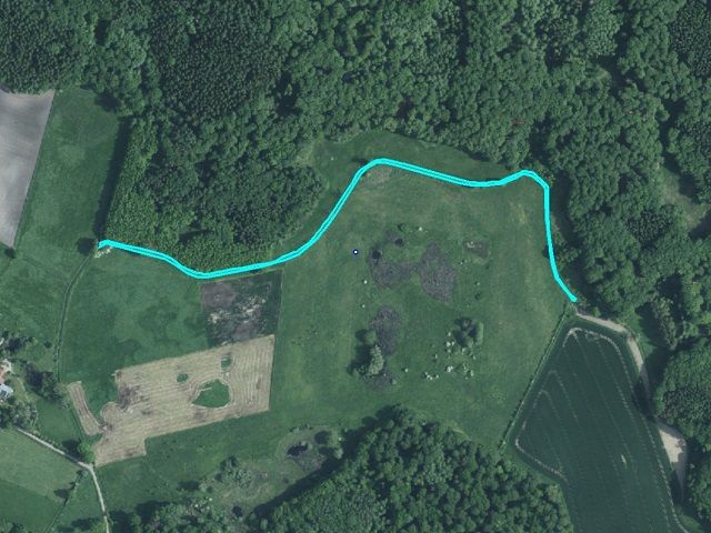 Lageskizze mit Luftbildunterlegung Flurstück 14 - 14 Ufer-, Wasser- & Grünlandflächen im Kreis Herzogtum Lauenburg **nahe Hamburg und Lübeck**