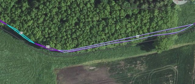 Lageskizze mit Luftbildunterlegung Flurstücke 67 und 68 - 14 Ufer-, Wasser- & Grünlandflächen im Kreis Herzogtum Lauenburg **nahe Hamburg und Lübeck**