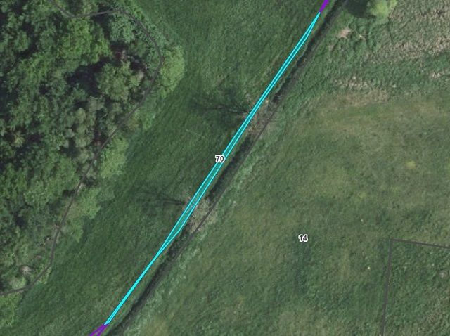 Lageskizze mit Luftbildunterlegung Flurstück 70 - 14 Ufer-, Wasser- & Grünlandflächen im Kreis Herzogtum Lauenburg **nahe Hamburg und Lübeck**