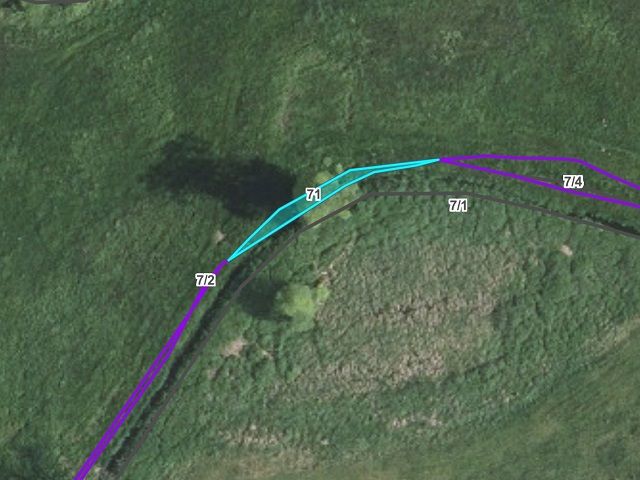 Lageskizze mit Luftbildunterlegung Flurstück 71 - 14 Ufer-, Wasser- & Grünlandflächen im Kreis Herzogtum Lauenburg **nahe Hamburg und Lübeck**