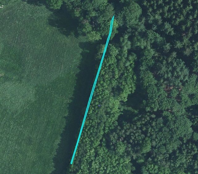 Lageskizze mit Luftbildunterlegung Flurstück 105 - 14 Ufer-, Wasser- & Grünlandflächen im Kreis Herzogtum Lauenburg **nahe Hamburg und Lübeck**