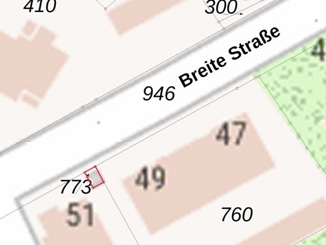 Lageskizze - Grundstück mit Umspannstation in der Klingenstadt Solingen