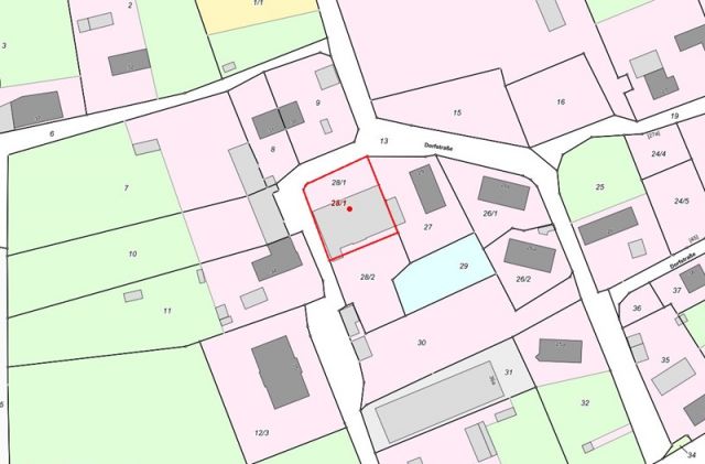 Lageskizze - Ruinöses, ehemaliges Speichergebäude auf Bauland - ca. 35 km von Greifswald, Stralsund und der Ostsee entfernt