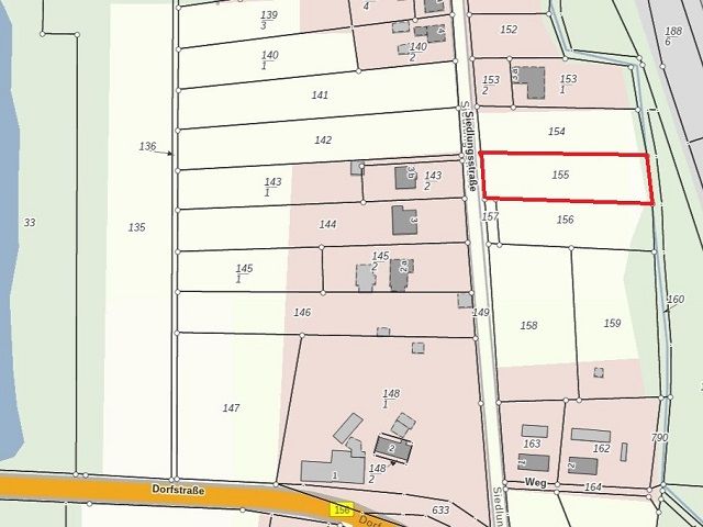Lageskizze - Bauland zur Errichtung eines Einfamilienhauses in ruhiger idyllischer Lage südöstlich von Cottbus ++Natur pur++ 