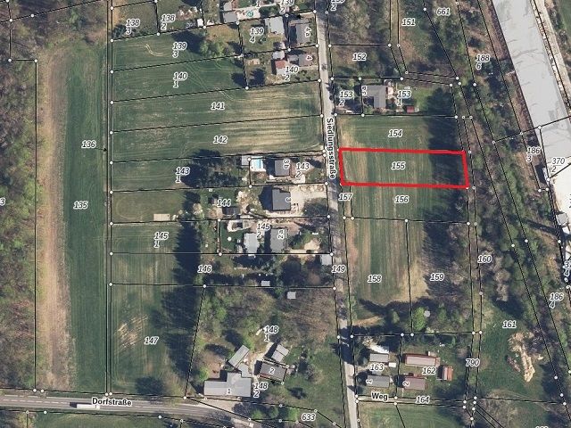 Lageskizze mit Luftbildunterlegung - Bauland zur Errichtung eines Einfamilienhauses in ruhiger idyllischer Lage südöstlich von Cottbus ++Natur pur++ 