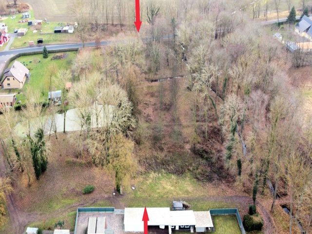 Blick auf den Verkaufsgegenstand mit Umgebung - Tlw. verpachtete Landwirtschafts- Wald- und Wasserfläche zwischen Greifswald und Wolgast