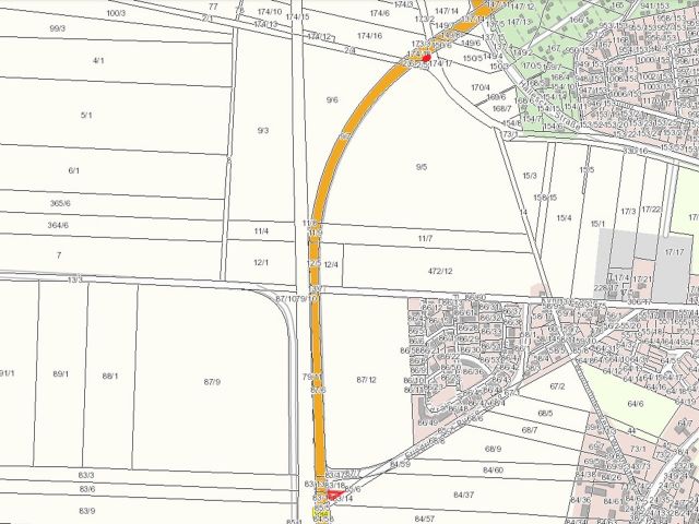 Lageskizze - 2 vertragslos genutzte Landwirtschaftsflächen nördlich von Leipzig