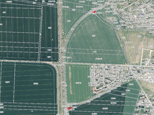Lageskizze mit Luftbildunterlegung - 2 vertragslos genutzte Landwirtschaftsflächen nördlich von Leipzig