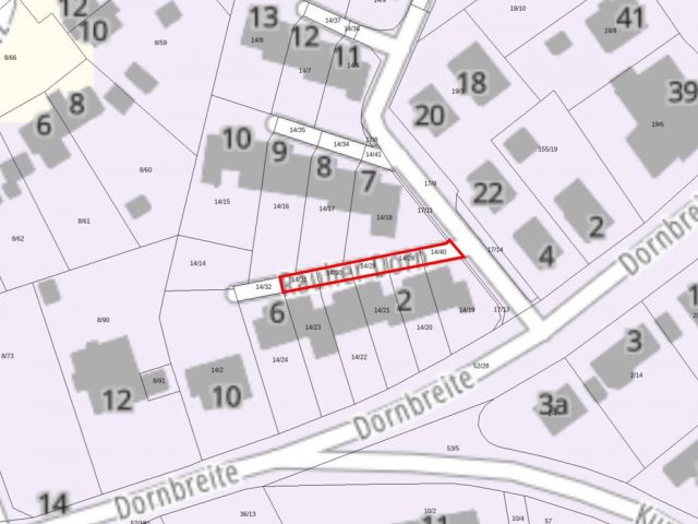 Lageskizze - Verkehrsfläche vor Wohnhäusern in Lübeck ca. 2,6 km nordwestlich der Altstadt