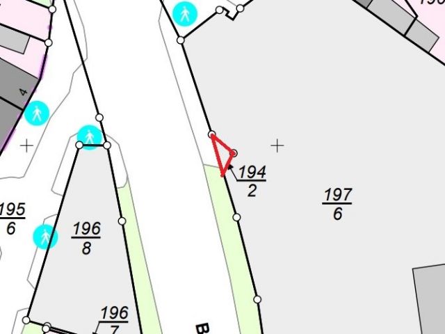 Lageskizze - Vertragsfreies Grundstück in direkter Nachbarschaft zu einem Lebensmitteldiscounter mit Parkplatz