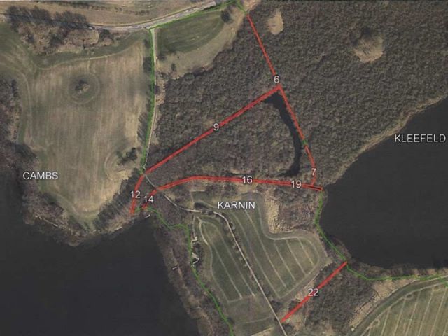 Lageskizze - Wasser-/Verbindungsgräben zwischen dem ´Cambser See´ und dem ´Weißer See´ ca. 11 km nordöstlich von Schwerin