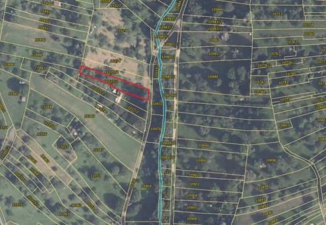 Umgebungsskizze - Vertragsfreie Freifläche mit Baum- und Buschbewuchs - ehemaliger Kleingarten
