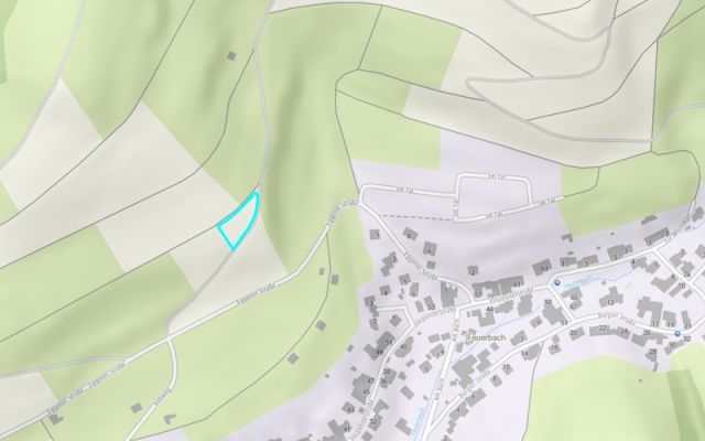 Umgebungsskizze - Vertragslos genutzter Weinberg im Landkreis Lörrach am Fuße des Schwarzwaldes