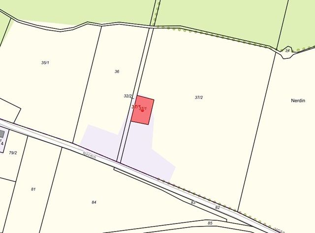 Lageskizze - Grundstück bebaut mit einer ehemaligen Holländermühle in ruinösem Zustand ca. 10 km von Anklam entfernt