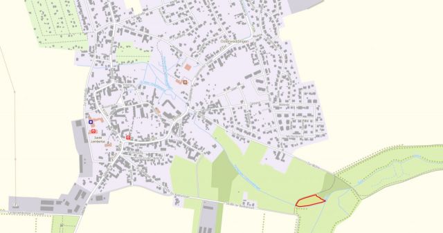 Umgebungsskizze - Bis 30.09.2024 verpachtete landwirtschaftlich genutzte Fläche in der Magdeburger Börde