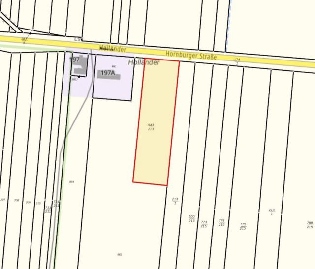 Lageskizze - Bis 30.09.2024 verpachtete Landwirtschaftsfläche