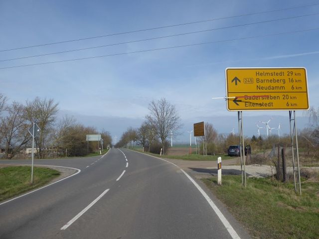 Ansicht B245 und Umgebung - Bis 30.09.2025 verpachtete Landwirtschaftsfläche in Schwanebeck