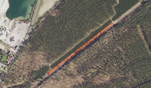 Lageskizze Flurstück 79/2 - 5 Wald-/Holzungsflächen an der Bahntrasse Magdeburg - Berlin