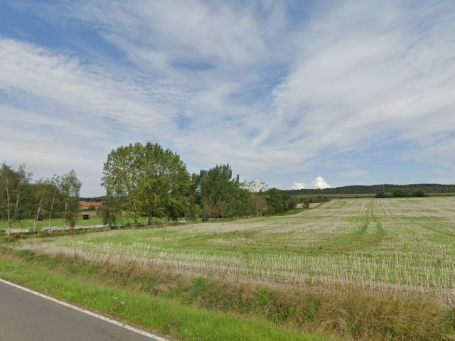 Blick Richtung Verkaufsgegenstand - Verpachtetes Acker- & Unland am östlichen Ortsrand