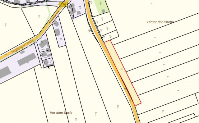 Lageskizze - Bis 30.09.2026 verpachteter Grünstreifen an der B176 südlich vom ´Geiseltalsee´ im Saalekreis