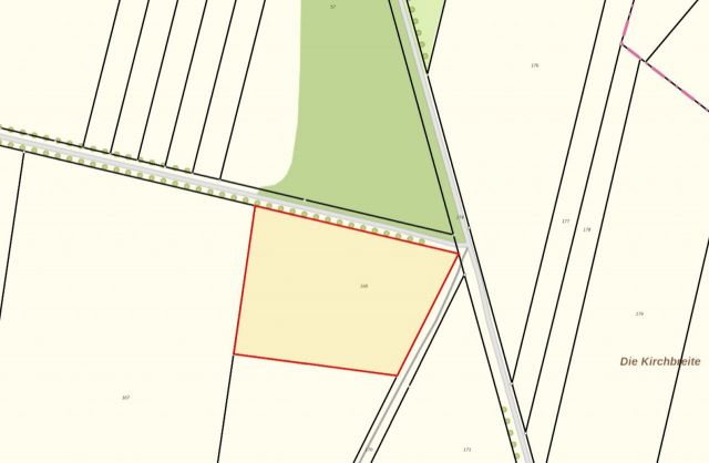 Lageskizze - Über 1,2 Hektar bis 30.09.2027 verpachtetes Ackerland ** Jahrespacht 587 €