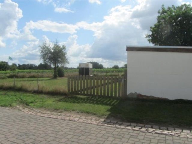 Blick auf Verkaufsflurstück 1 und Umgebung - Grundstück im Innenbereich und bis 30.09.2024 verpachtete landwirtschaftliche Fläche ca. 30 km nördlich von Halle/Saale