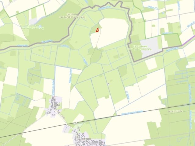 Umgebungsskizze - Holzung/Waldfläche in der denkmalgeschützten ´Wüstung Jahrsau´