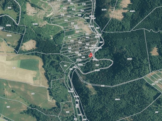 Umgebungsskizze - Kleine Waldfläche in der Sächsischen Schweiz