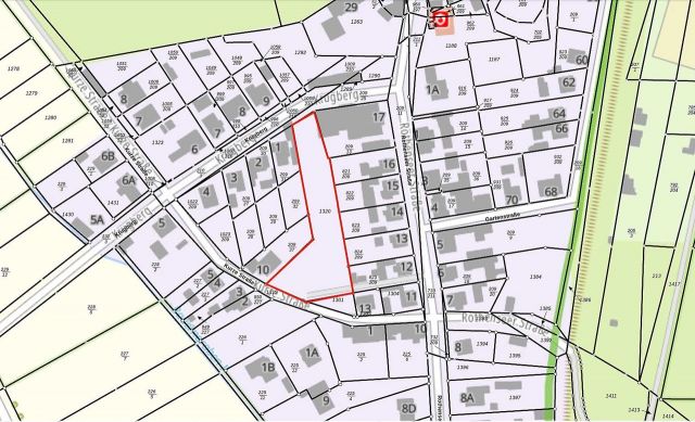 Lageskizze © LVermGeo - Baugrundstück mit großzügigem Gartenanteil im Ortskern von Glindenberg *etwa 17 Km nördlich der Altstadt von Magdeburg*
