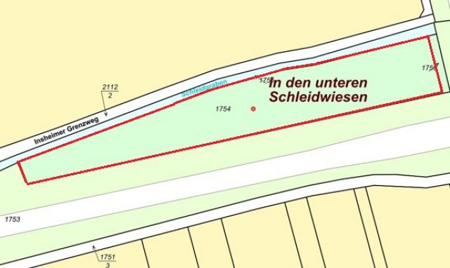 Lageskizze - Waldfläche in der Südpfalz nahe der A65