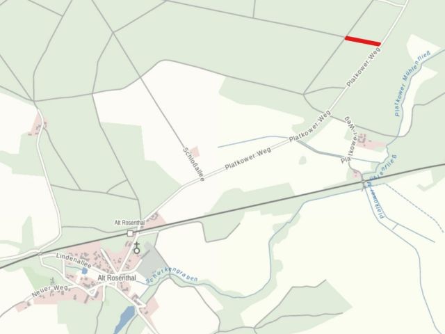 Alt Rosenthal Flur 2 Flurstück 189 - 3 Grundstücke im Landkreis Märkisch-Oderland **insgesamt über 1,8 Hektar**