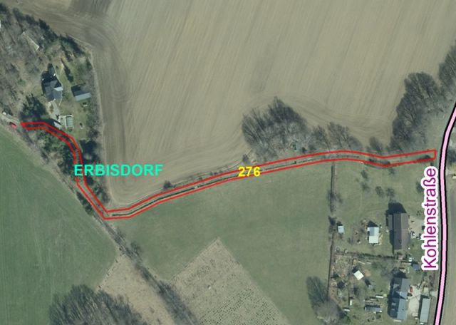 Lageskizze - Kunstgraben in der Bergstadt Brand-Erbisdorf