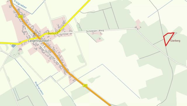 Lageskizze Flurstück 63 - 3 Waldflächen mit insgesamt über 1,5 ha in Streulage um Uebigau-Wahrenbrück im Elbe-Elster-Kreis