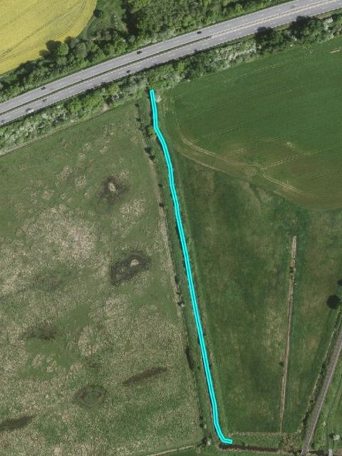 Lageskizze Flurstück 16/5 - Teilflächen des Bachlaufes und Uferbereiche der ´Lachsau´ nördlich von Neustadt in Holstein