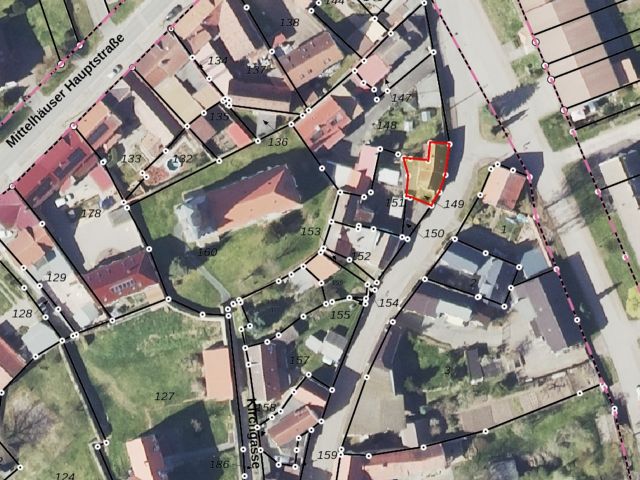 Lageskizze - Leerstehendes Einfamilienhaus mit Anbau ca. 40 km westlich der Hallenser Altstadt