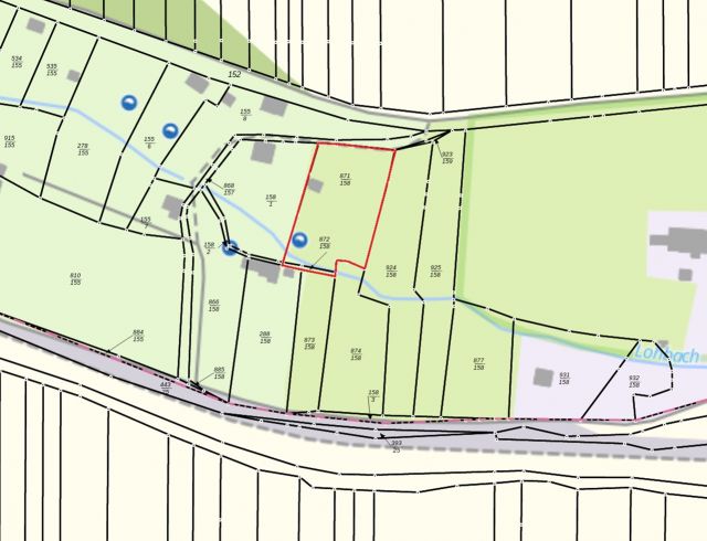 Lageskizze - Ehemaliges Gartengrundstück im Mansfelder Land