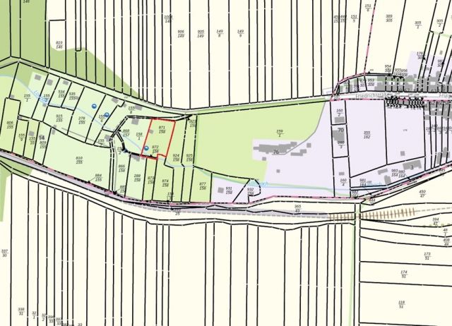 Umgebungsskizze - Ehemaliges Gartengrundstück im Mansfelder Land