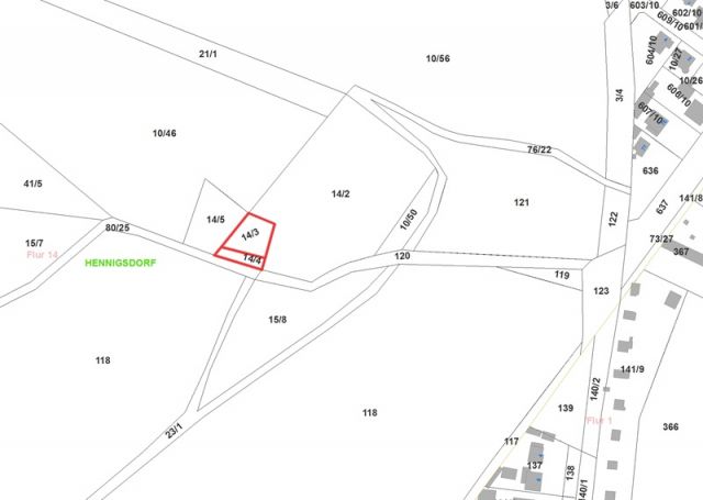 Lageskizze - Kleine Waldfläche im westlichen Berliner Umland im Landkreis Oberhavel