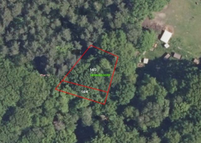 Lageskizze - Kleine Waldfläche im westlichen Berliner Umland im Landkreis Oberhavel