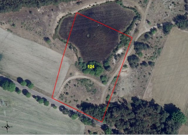 Lageskizze Drehnow Flur 1 Flurstück 124 - 3 Grundstücke in der Niederlausitz **über 1,4 Hektar**