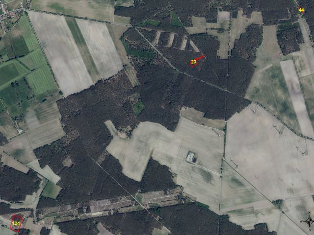 Lage der Flurstücke - 3 Grundstücke in der Niederlausitz **über 1,4 Hektar**