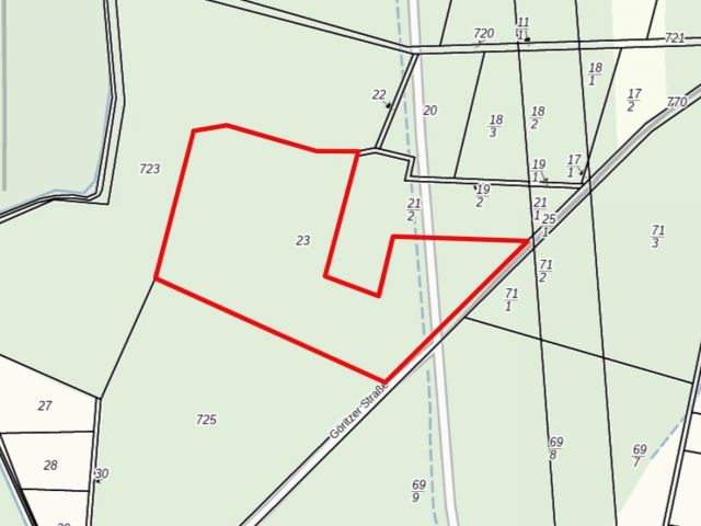 Lageskizze - Wald- und Straßenverkehrsfläche südwestlich von Casel **über 2,5 Hektar**
